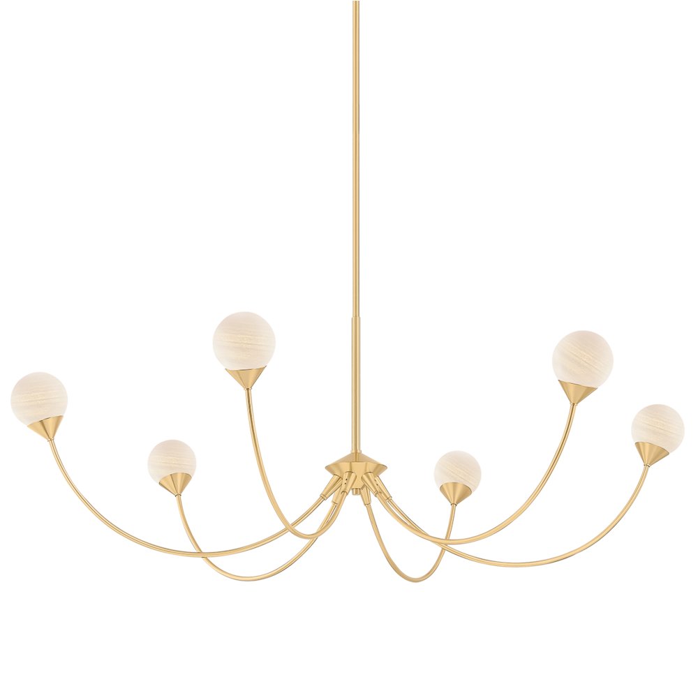 Natasha Chandelier, Aged Brass. Picture 1