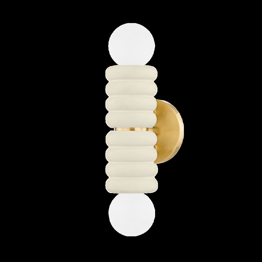Bibi Wall Sconce, Aged Brass. Picture 1
