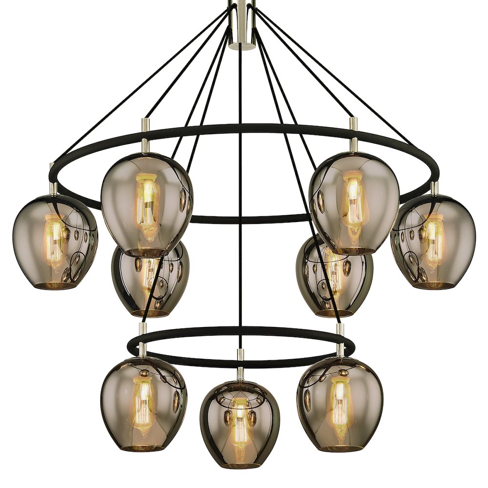 Iliad Chandelier, Texture Black. Picture 1