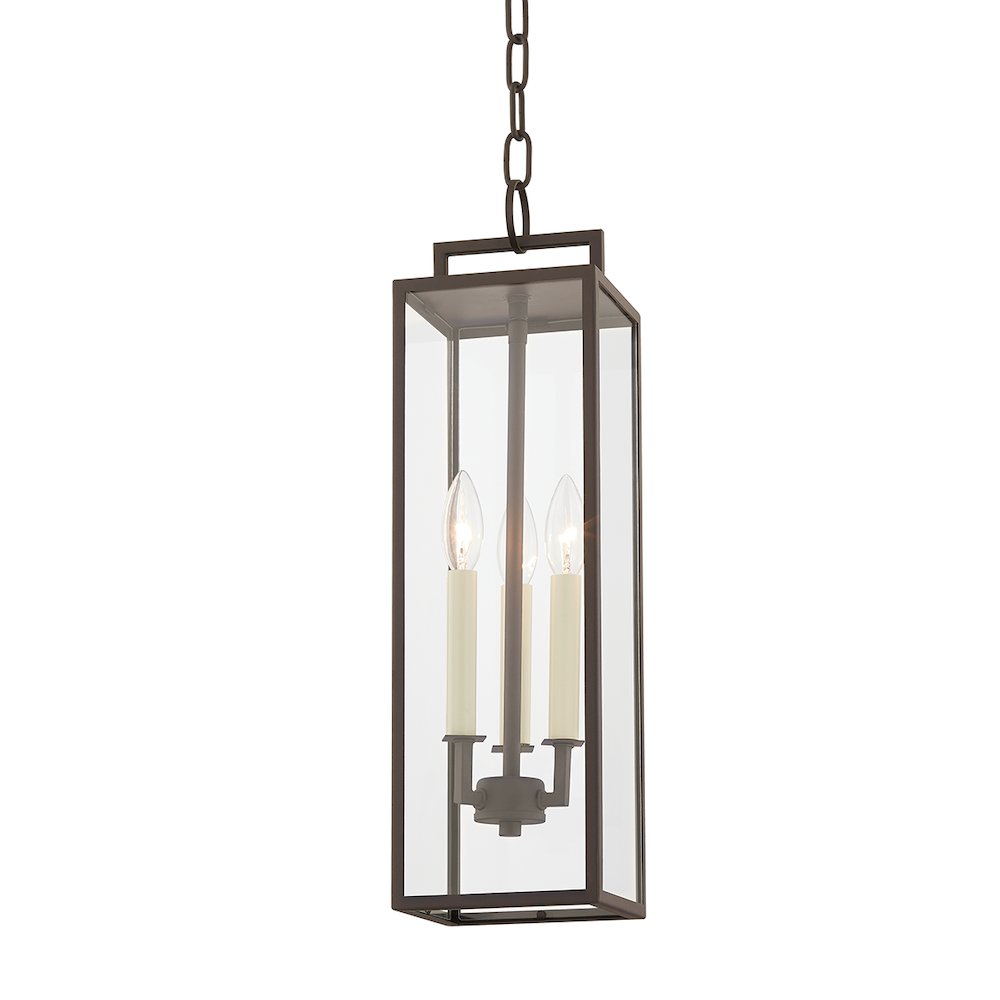 Beckham Exterior Pendant, Textured Bronze. Picture 1