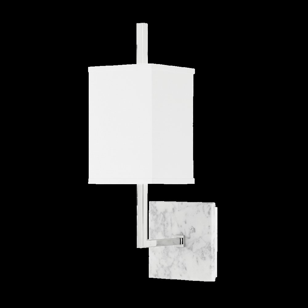 Mikaela Wall Sconce, Polished Nickel. Picture 1