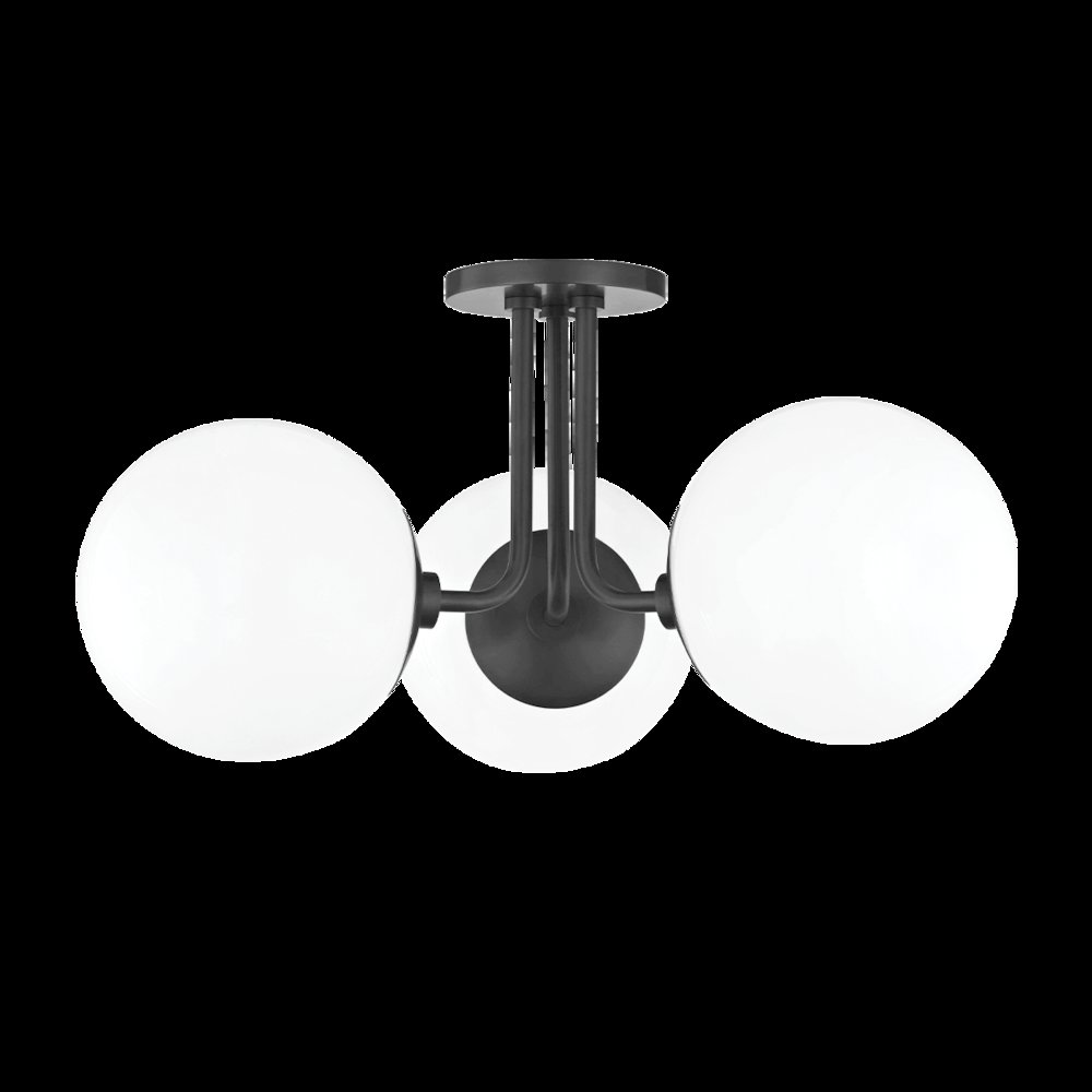 Stella Semi Flush, Old Bronze. Picture 1