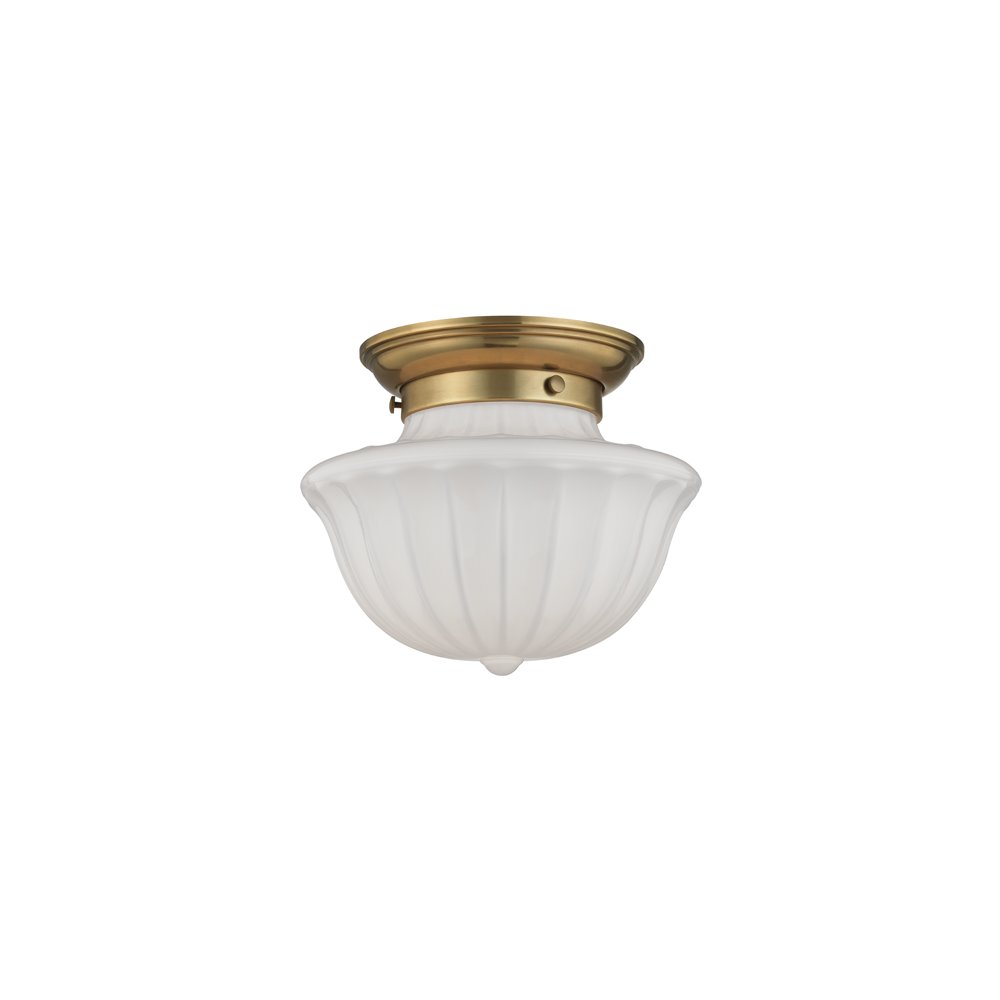 Dutchess Flush Mount, Aged Brass. Picture 1