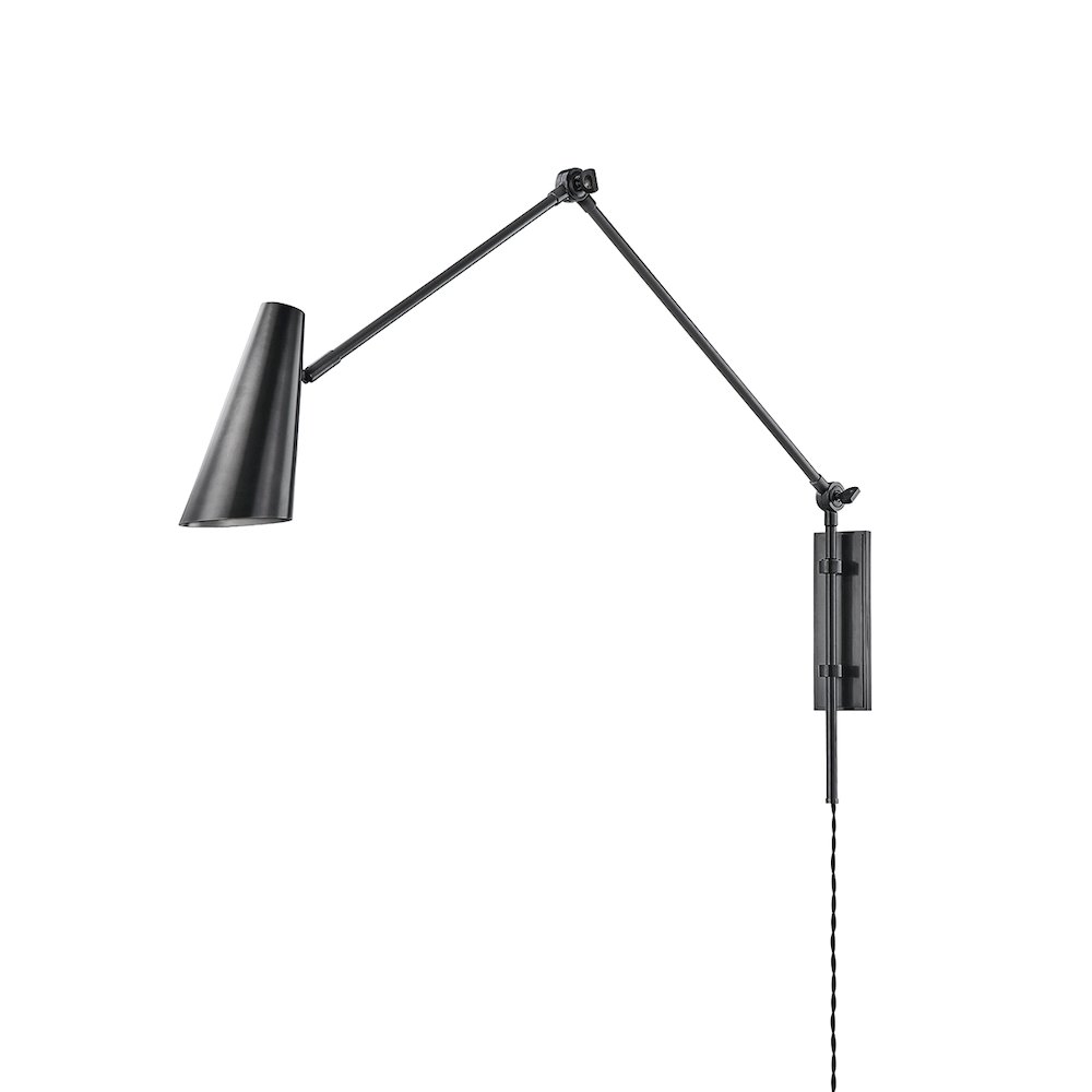 Lorne Plug-In Sconce, Old Bronze. Picture 1
