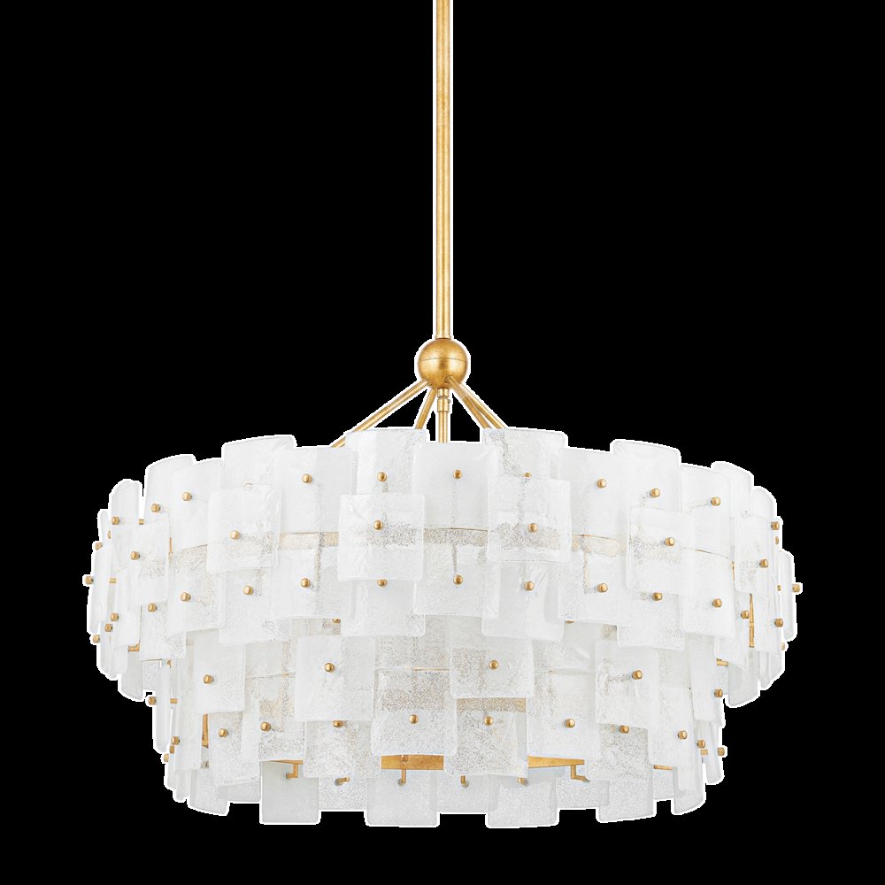 Jacik Chandelier, Vintage Gold Leaf. Picture 1