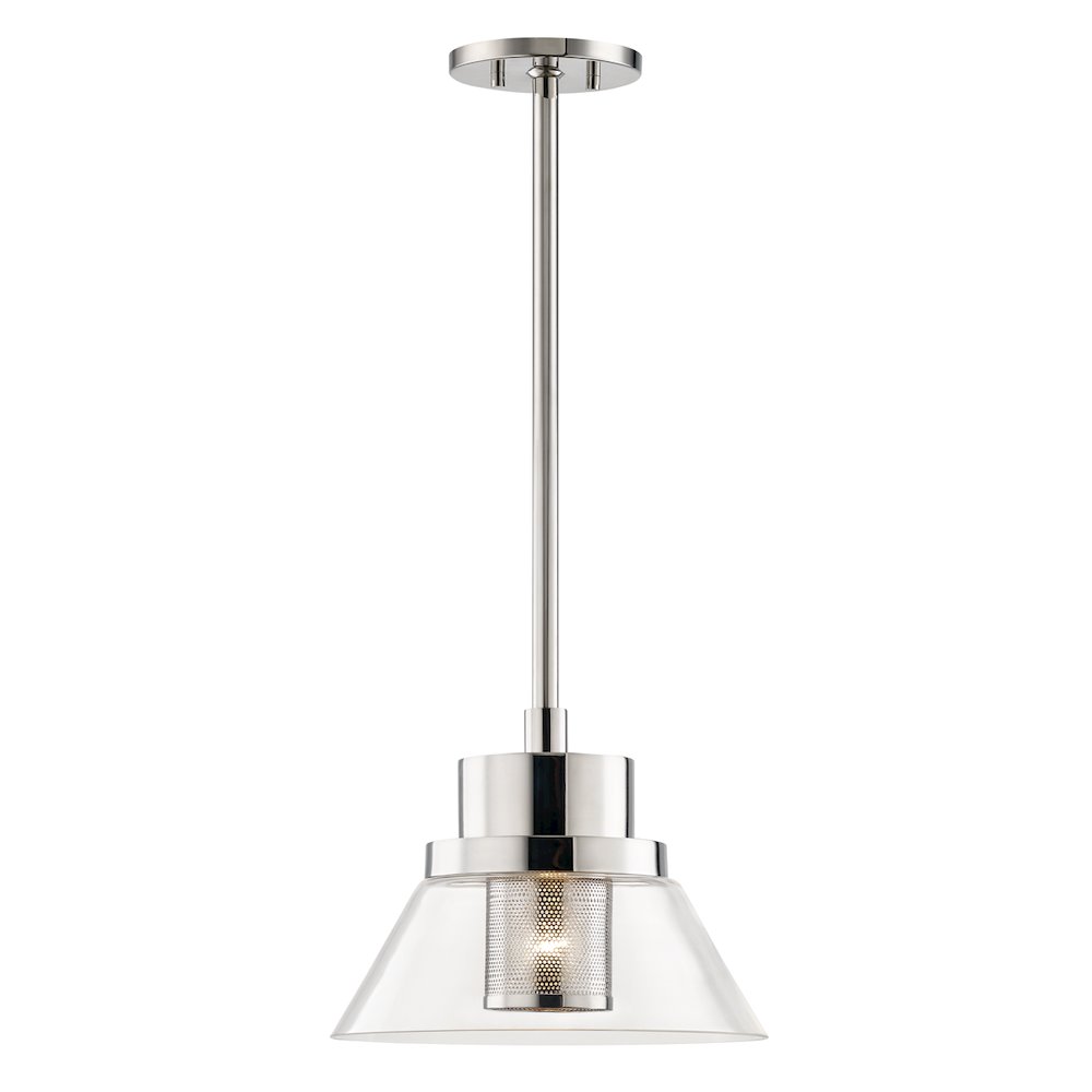 Paoli Pendant, Polished Nickel. Picture 1