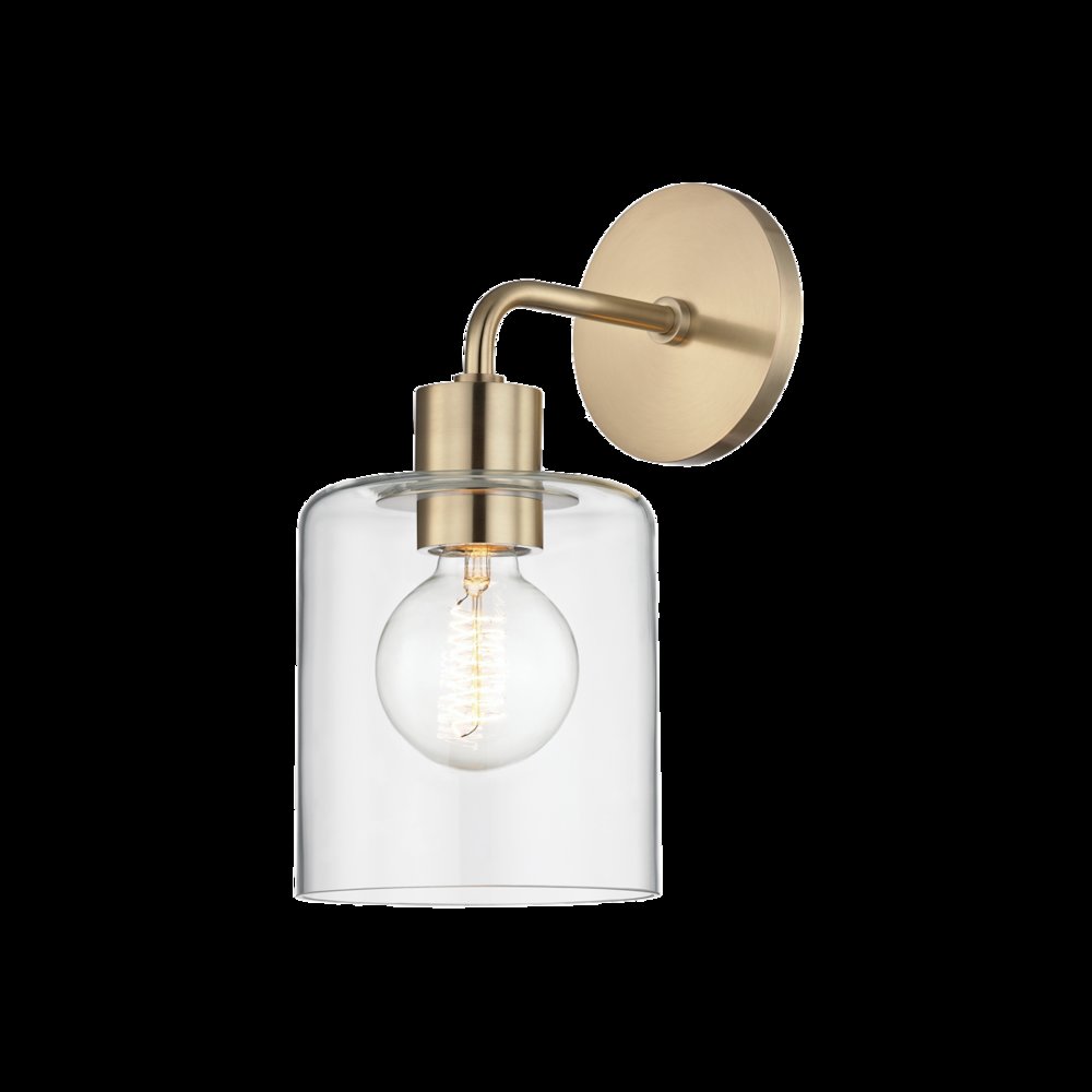 Neko Wall Sconce, Aged Brass. Picture 1