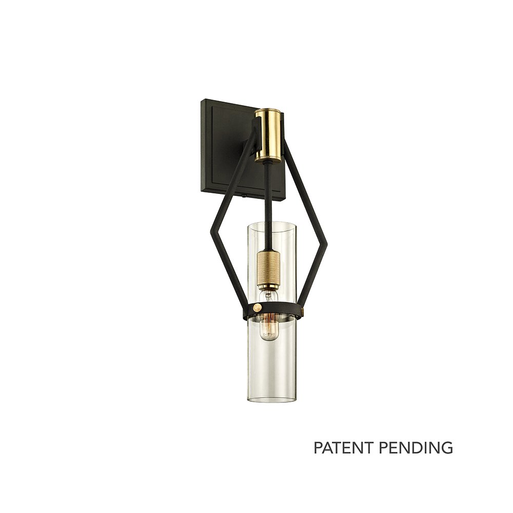Raef Wall Sconce, Textured Bronze. Picture 1
