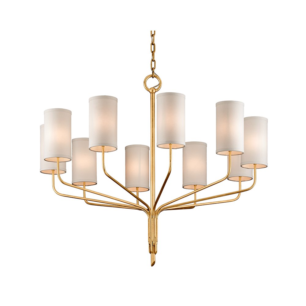 Juniper Chandelier, Gold Leaf. Picture 1