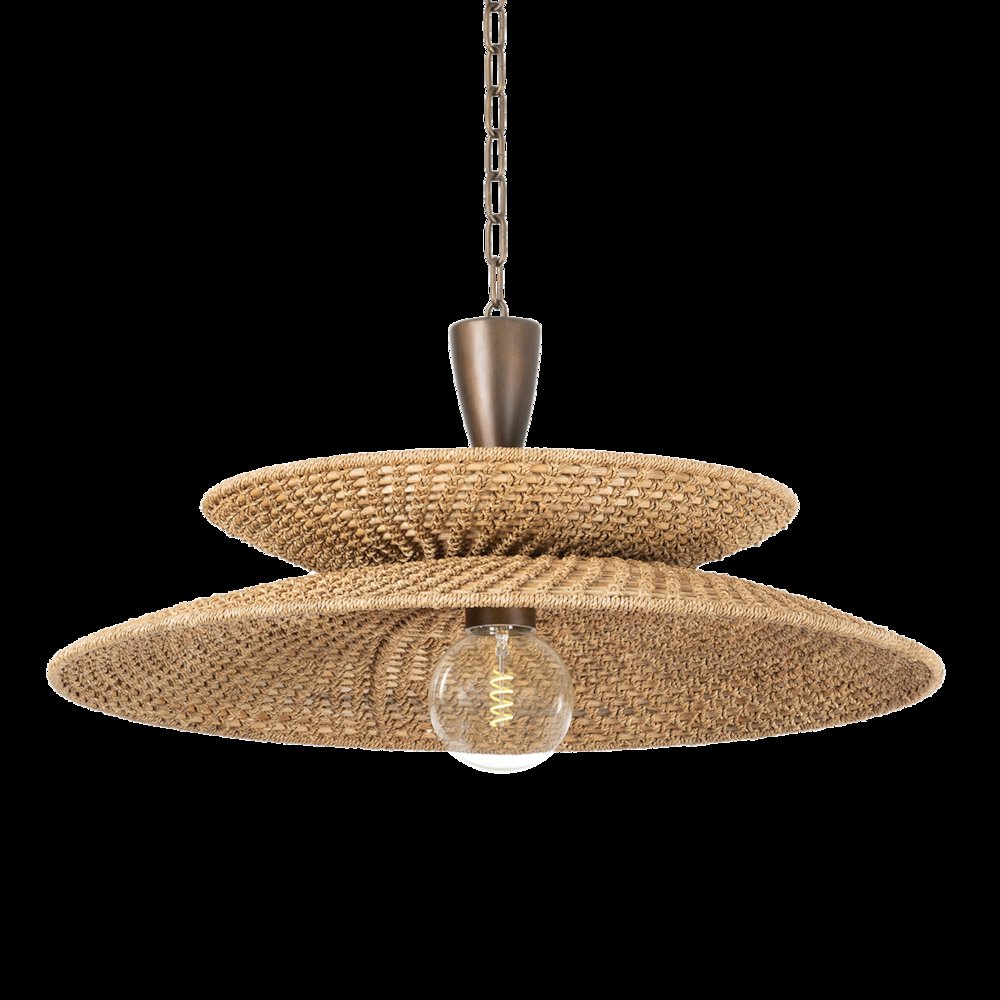 Landry Pendant, Bronze Leaf. Picture 1