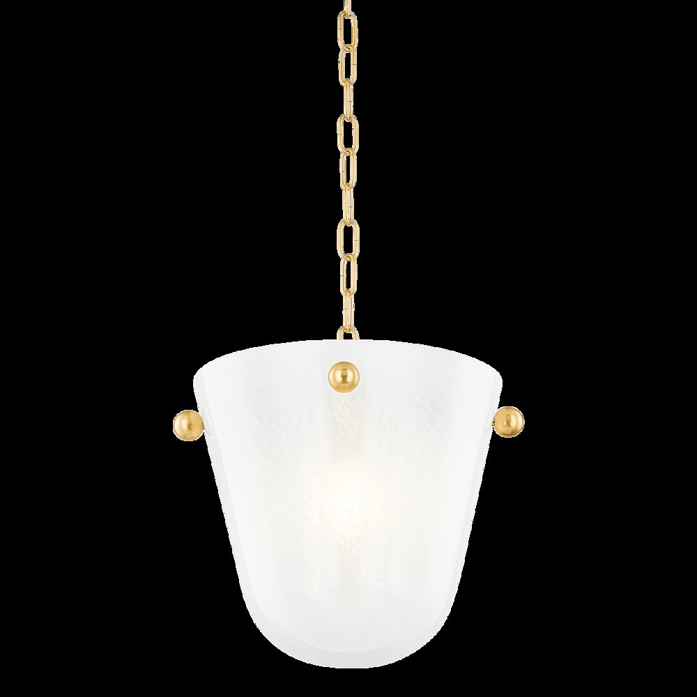 Rima Pendant, Aged Brass. Picture 1