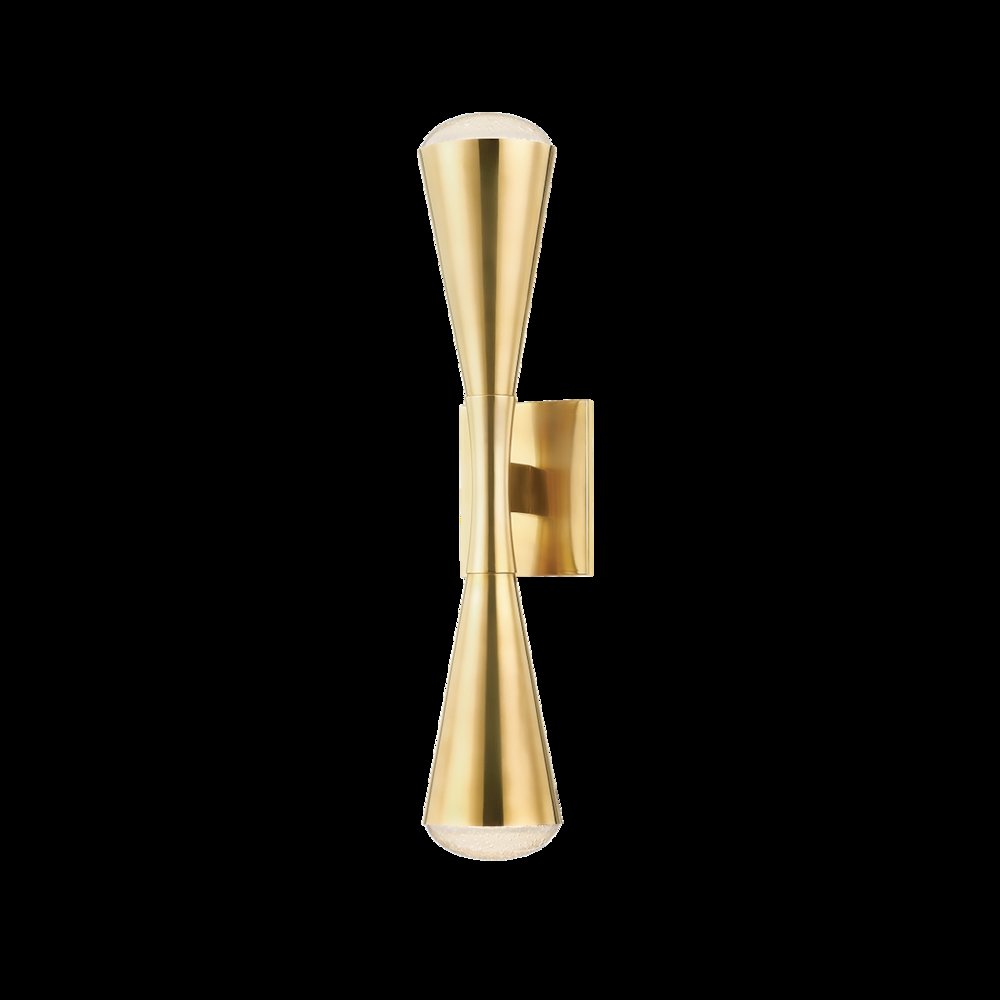 Barcelona Wall Sconce, Vintage Brass. Picture 1