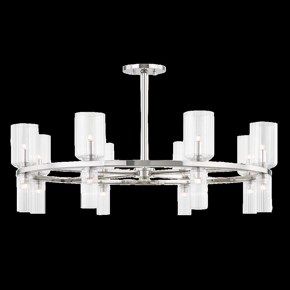 Tabitha Chandelier, Polished Nickel. Picture 1