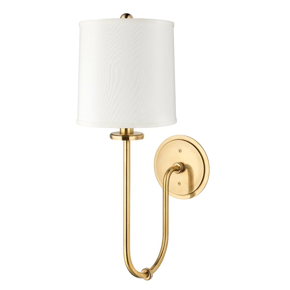 Jericho Wall Sconce, Aged Brass. Picture 1