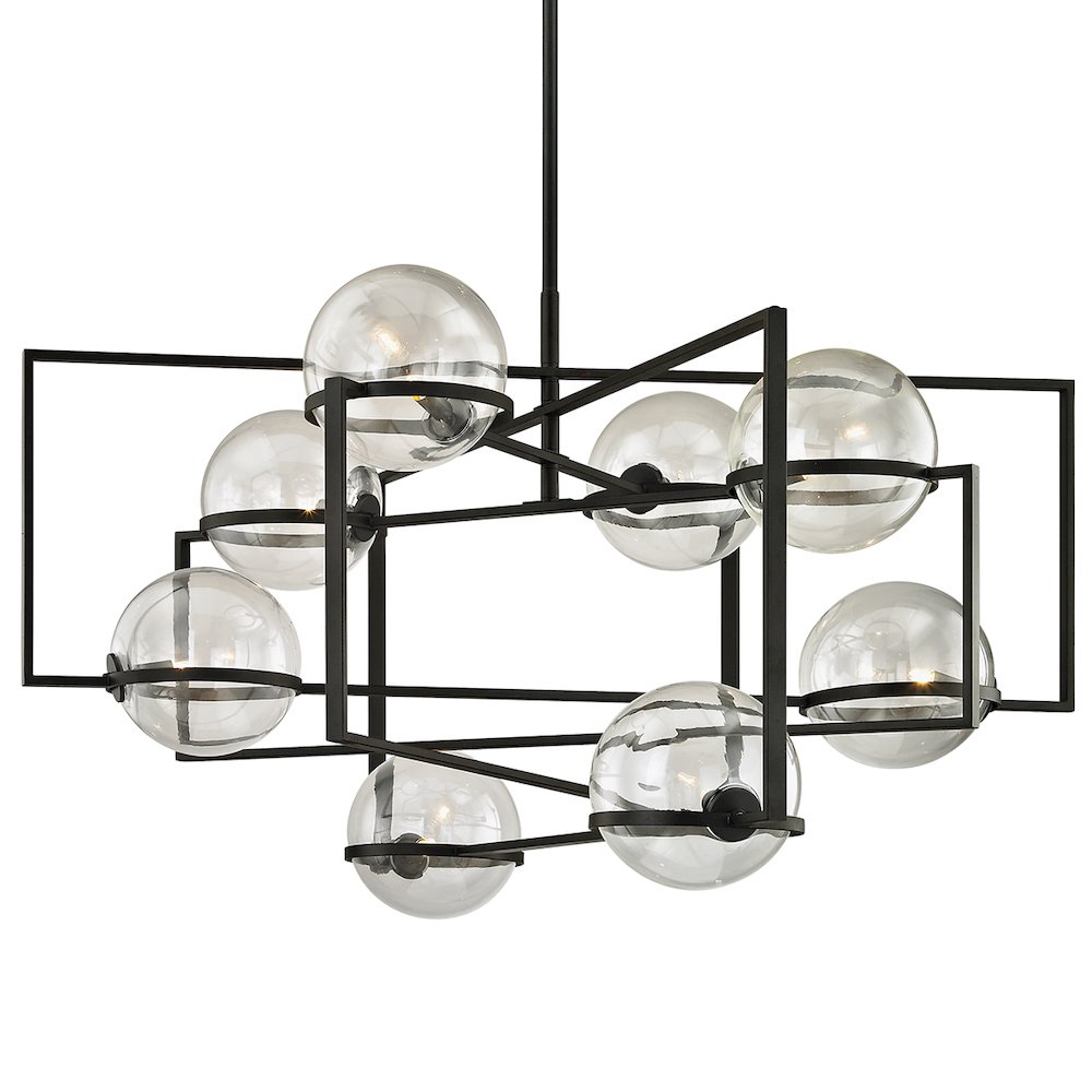 Elliot Chandelier, Texture Black. Picture 1