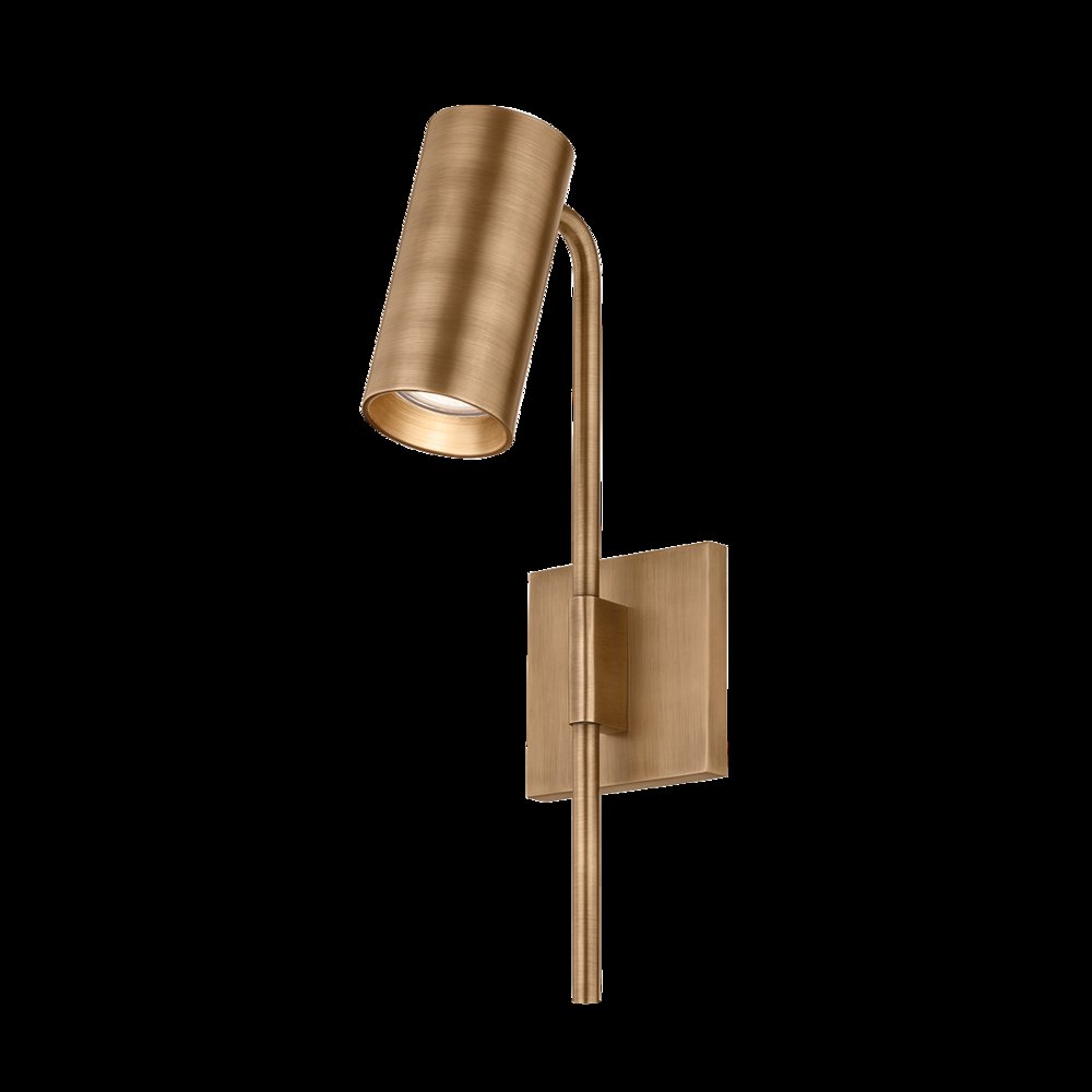 Gage Wall Sconce, Patina Brass. Picture 1
