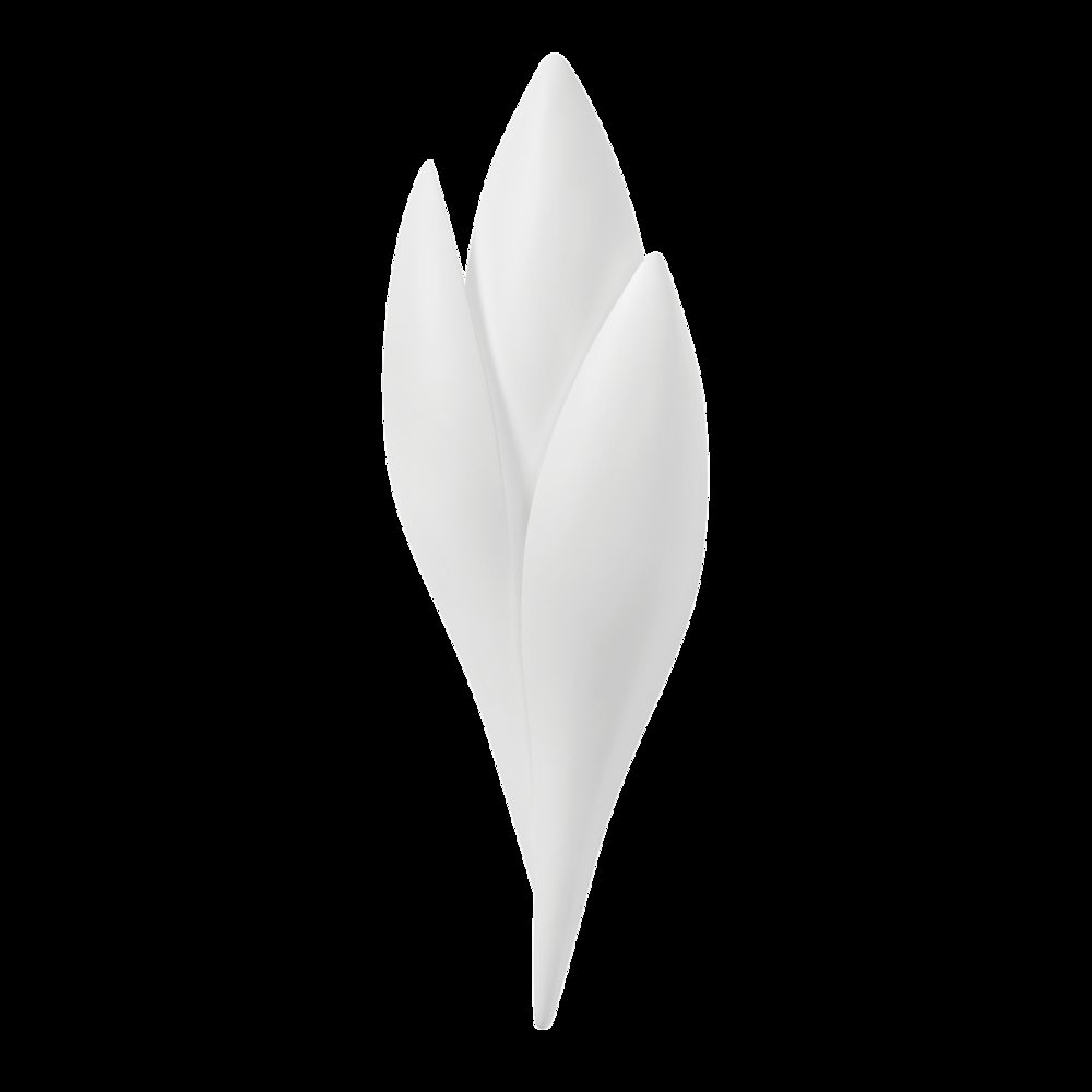 Rose Wall Sconce, Gesso White. Picture 1