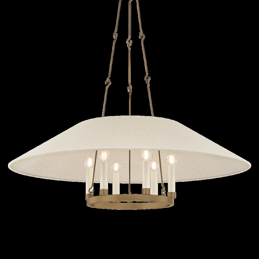 Archive Chandelier, Patina Brass. Picture 1