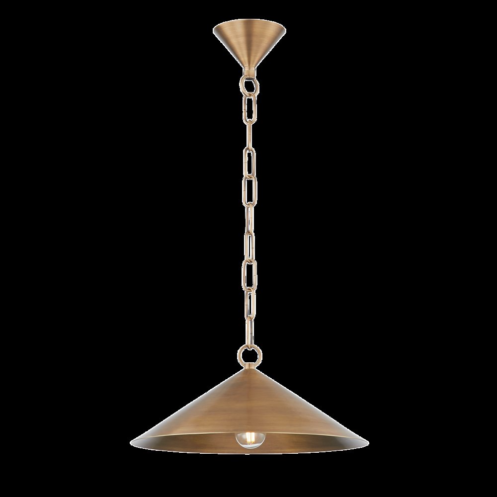 Midvale Pendant, Patina Brass. Picture 1