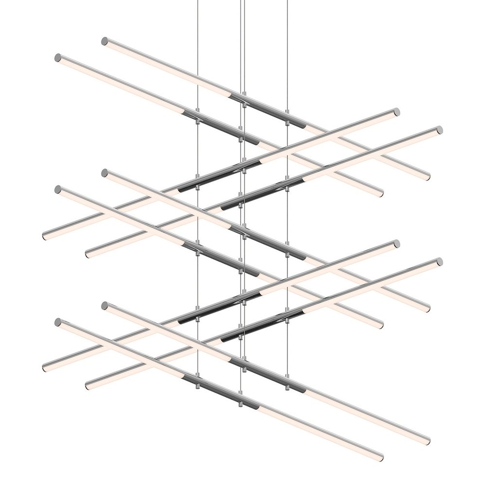 Tik-Tak Pendant, Polished Chrome. Picture 1