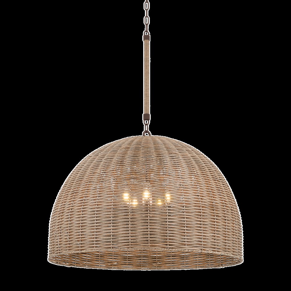 Huxley Exterior Pendant, Textured Bronze. Picture 1