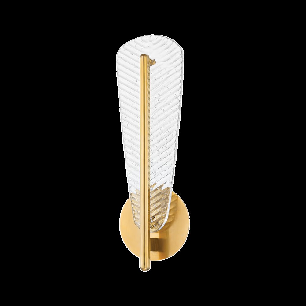 Passaic Wall Sconce, Aged Brass. Picture 1
