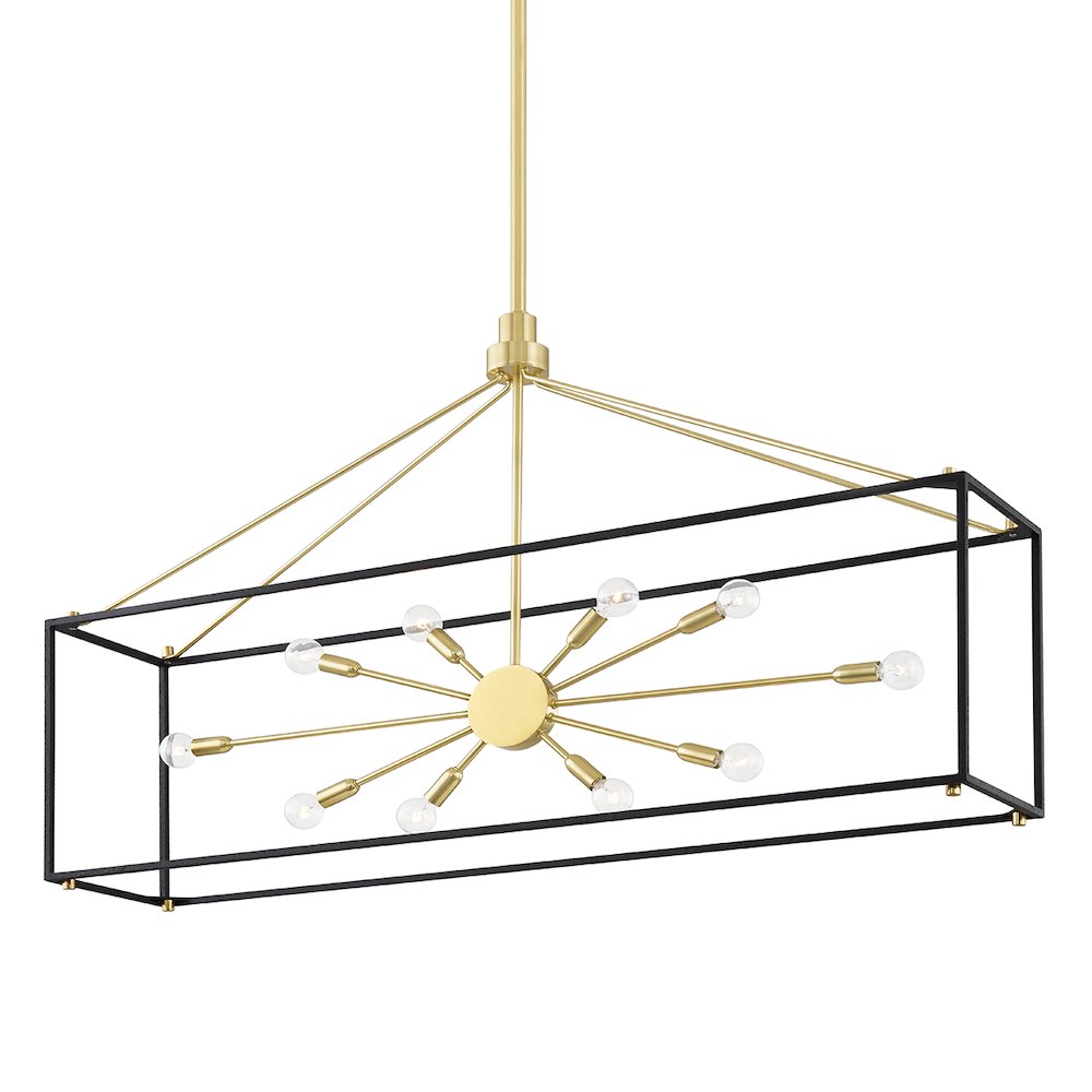 Glendale Linear, Aged Brass. Picture 1