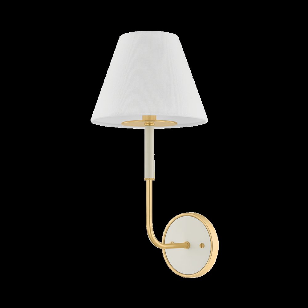 Wedgewood Wall Sconce, Aged Brass. Picture 1