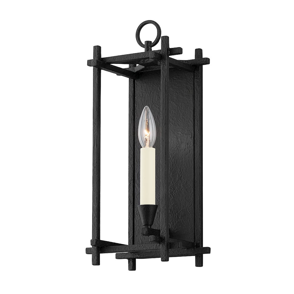 Huck Wall Sconce, Black Iron. Picture 1