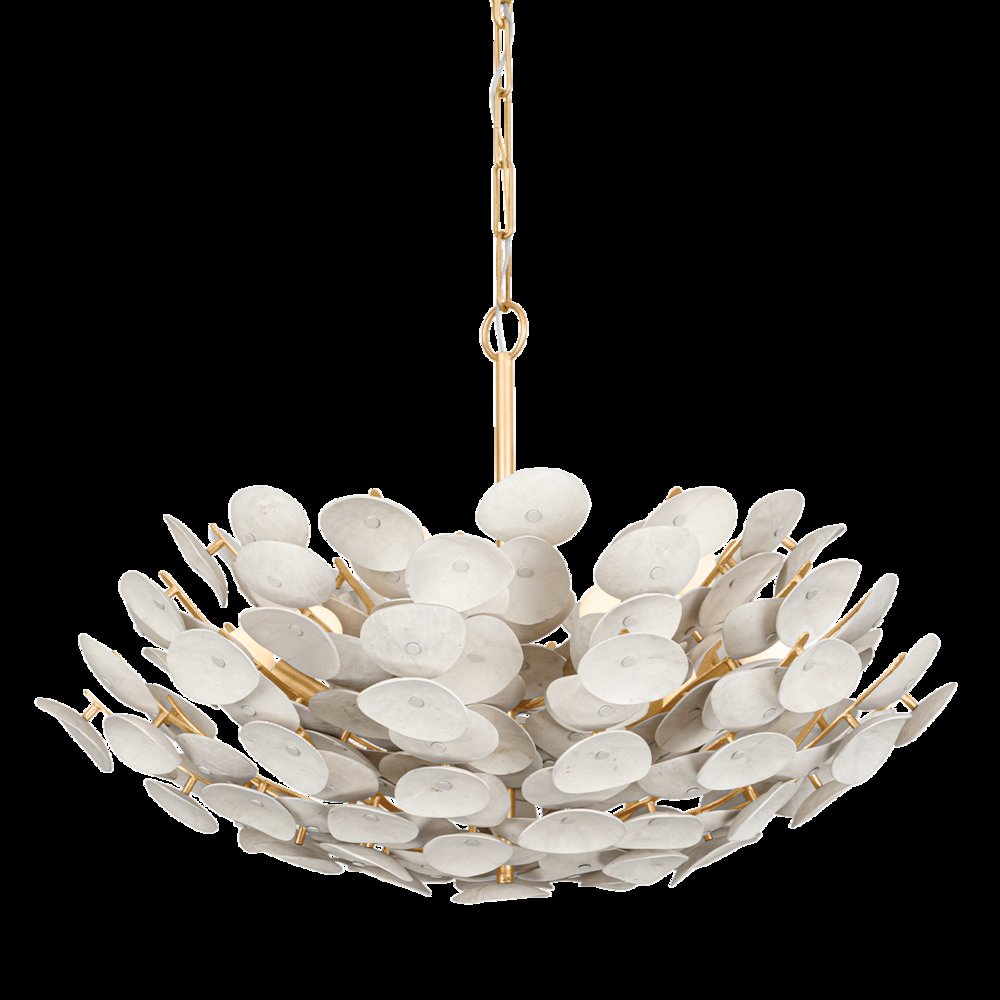 Aimi Chandelier, Vintage Gold Leaf. Picture 1