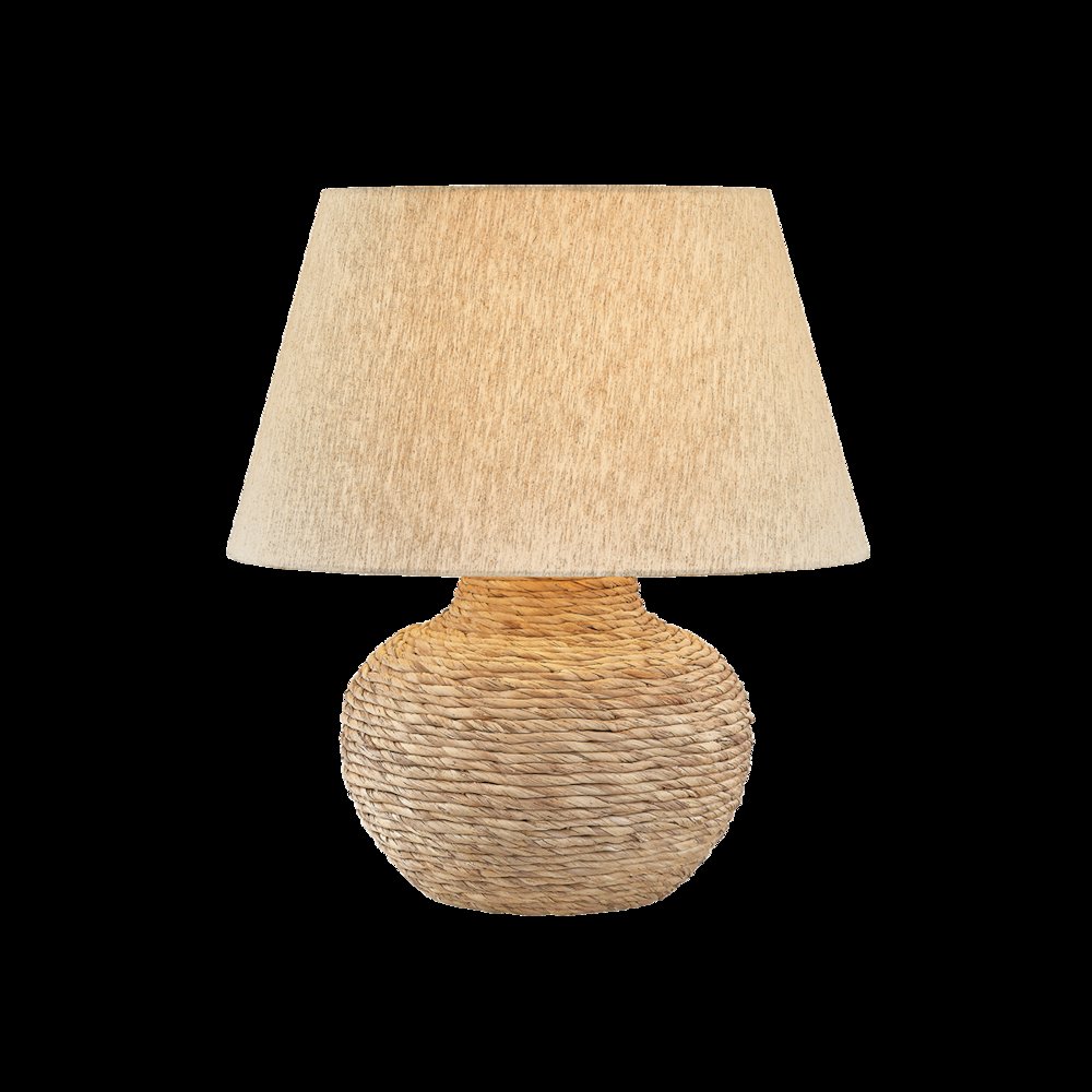 Malik Table Lamp, Patina Brass. Picture 1