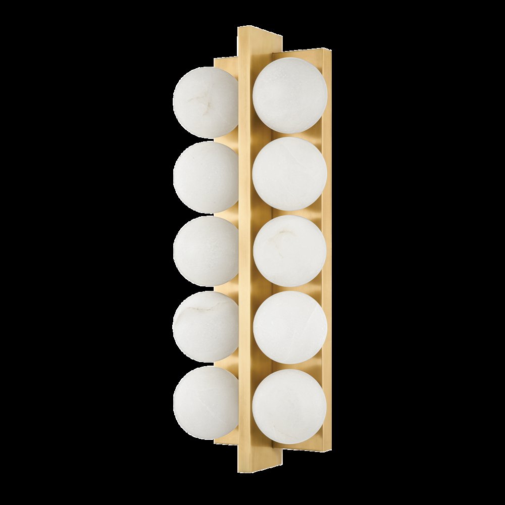 Emille Wall Sconce, Vintage Brass. Picture 1