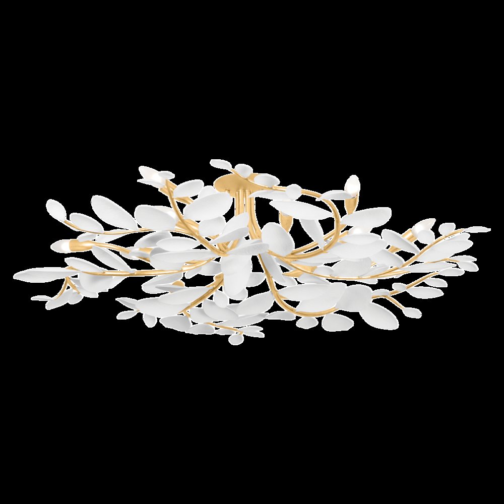 Marabec Semi Flush, Vintage Gold Leaf. Picture 1