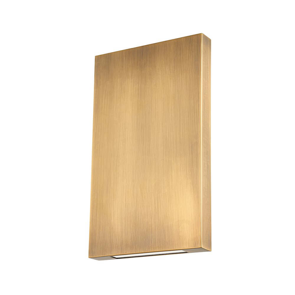 Thayne Exterior Wall Sconce, Patina Brass. Picture 1