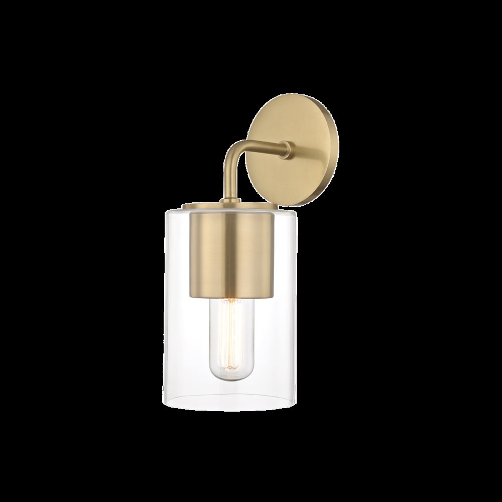 Lula Wall Sconce, Aged Brass. Picture 1