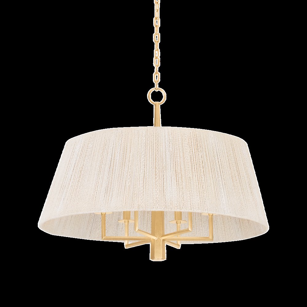 Azar Pendant, Vintage Gold Leaf. Picture 1