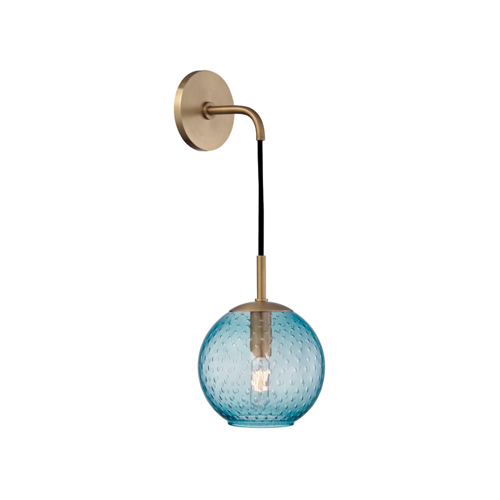 Rousseau Wall Sconce, Aged Brass. Picture 1