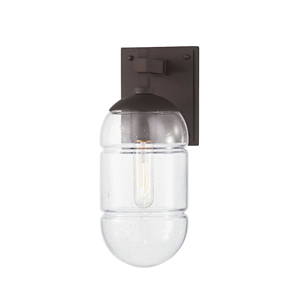 Poston Exterior Wall Sconce, Textured Bronze. Picture 1