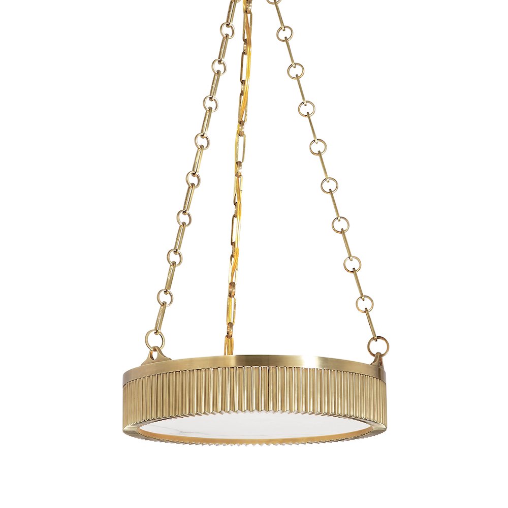 Lynden Pendant, Aged Brass. Picture 1