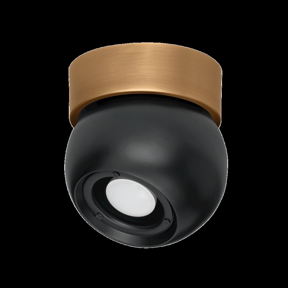 Odin Flush Mount, Patina Brass. Picture 1