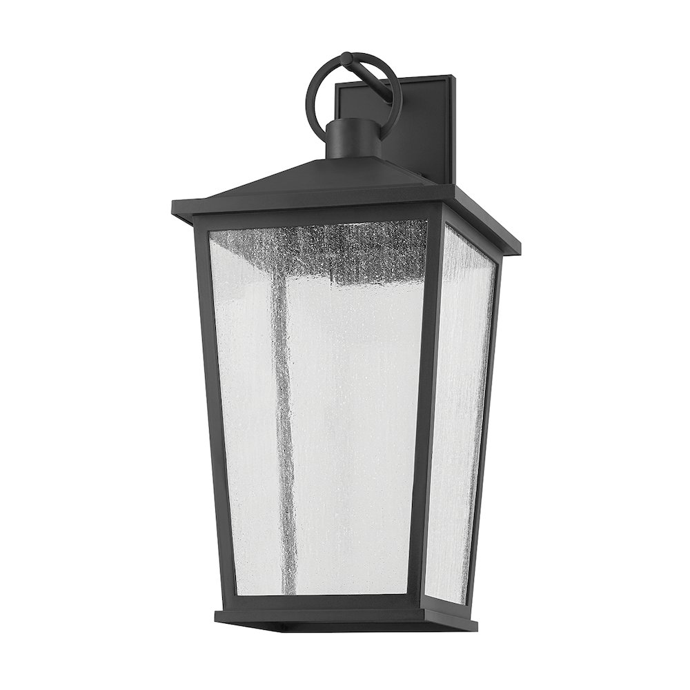Soren Exterior Wall Sconce, Texture Black. Picture 1