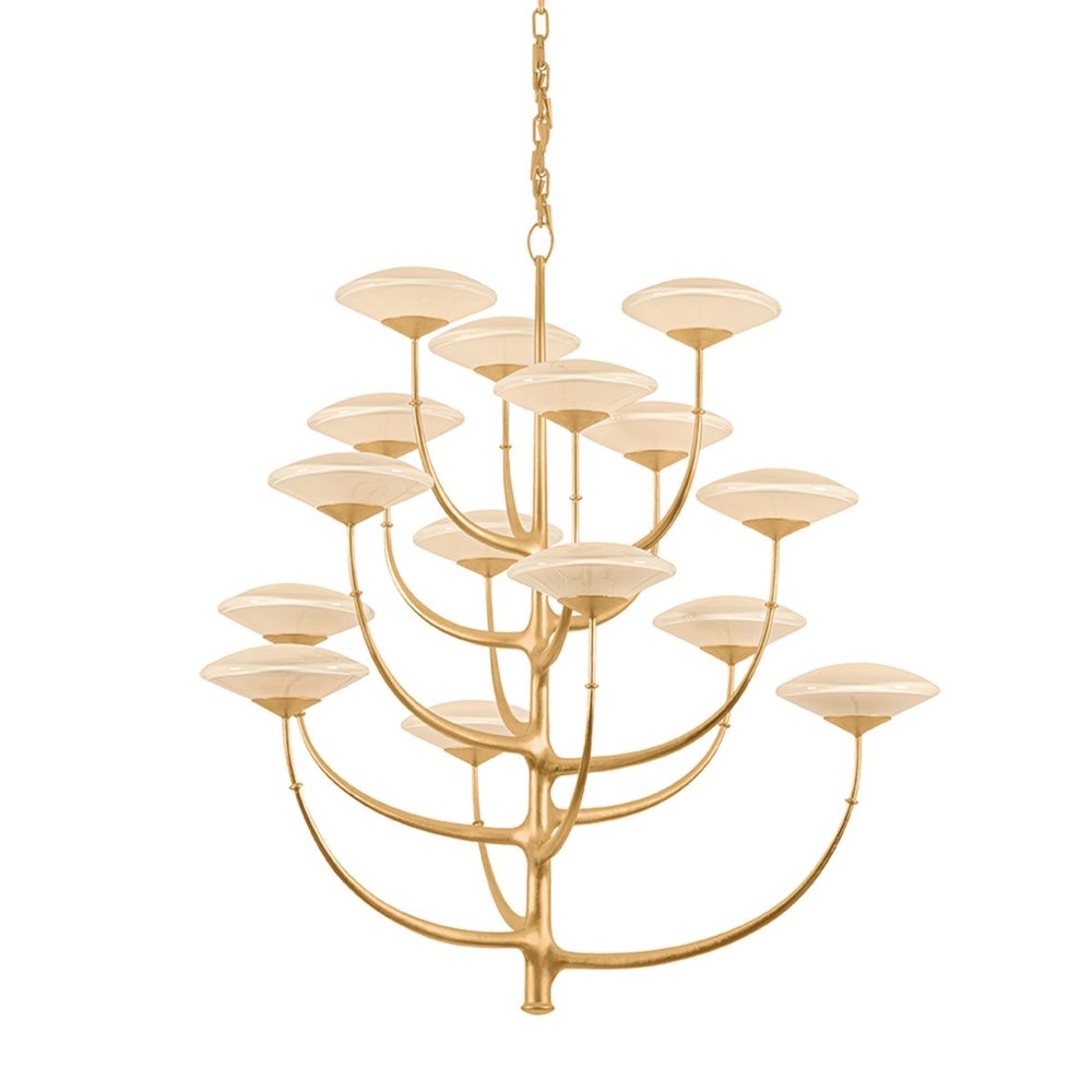 Pluro Chandelier, Natural, Vogue. Picture 1