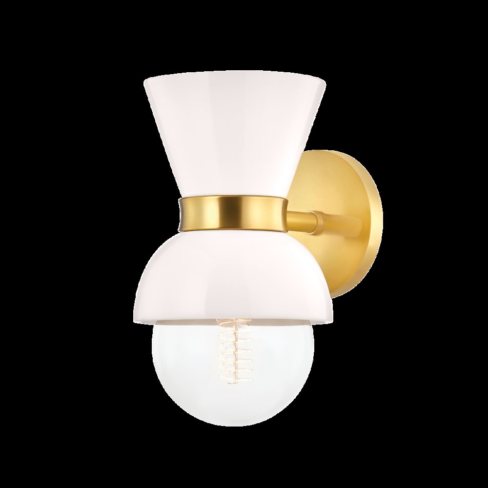 Gillian Wall Sconce, Aged Brass. Picture 1