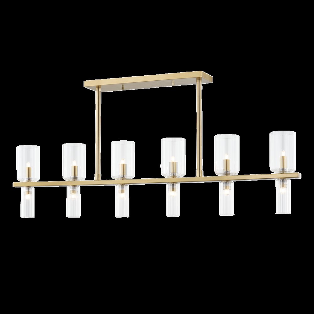 Tabitha Linear, Aged Brass. Picture 1