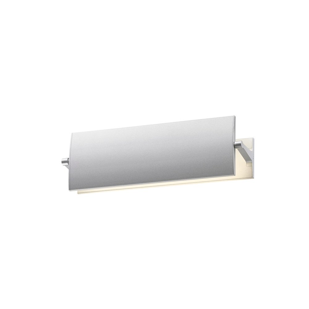Aileron Wall Sconce, Bright Satin Aluminum. Picture 1