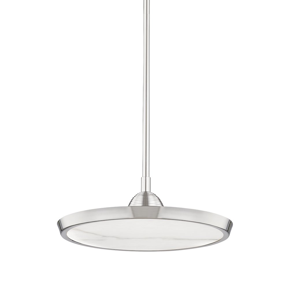 Draper Pendant, Polished Nickel. Picture 1