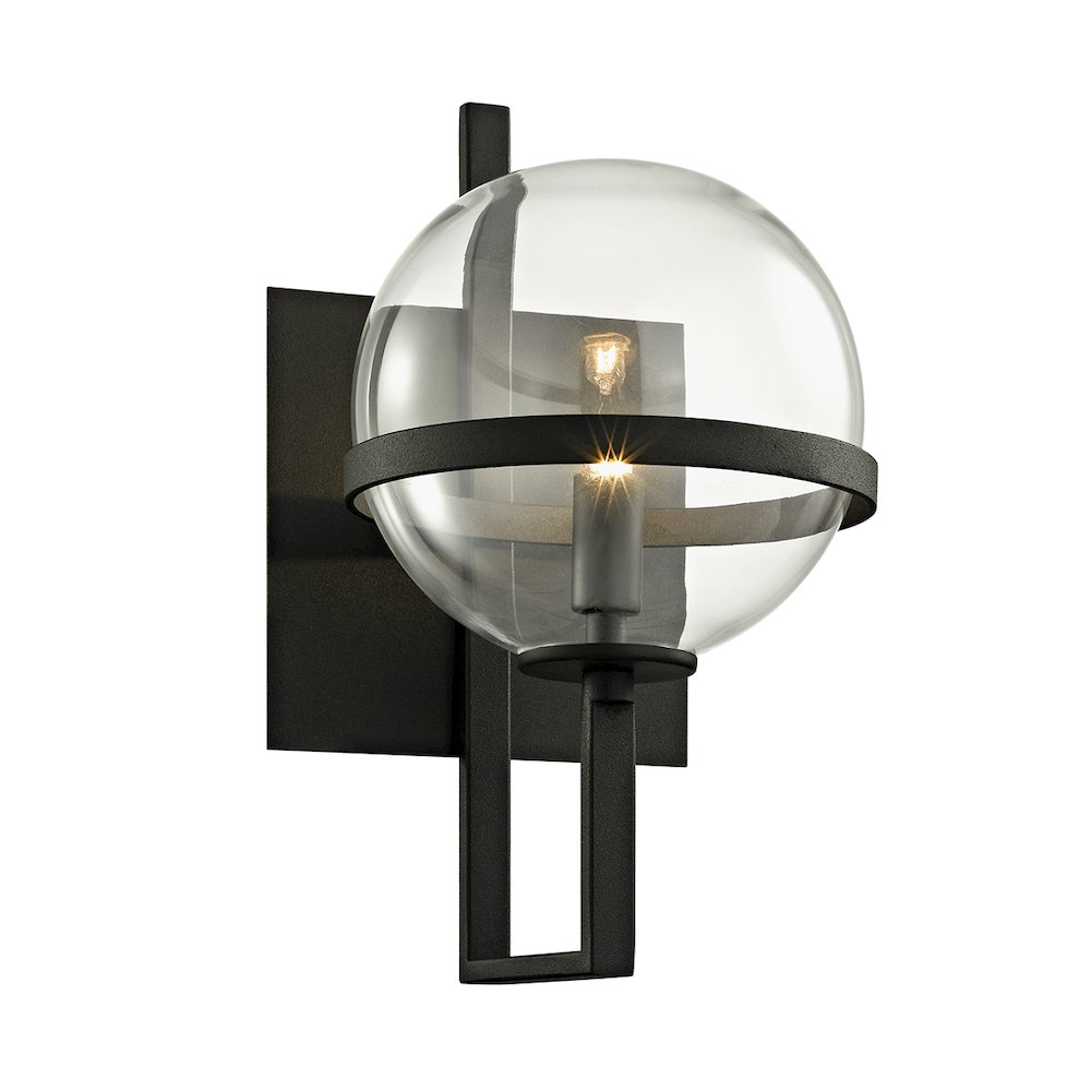 Elliot Wall Sconce, Texture Black. Picture 1