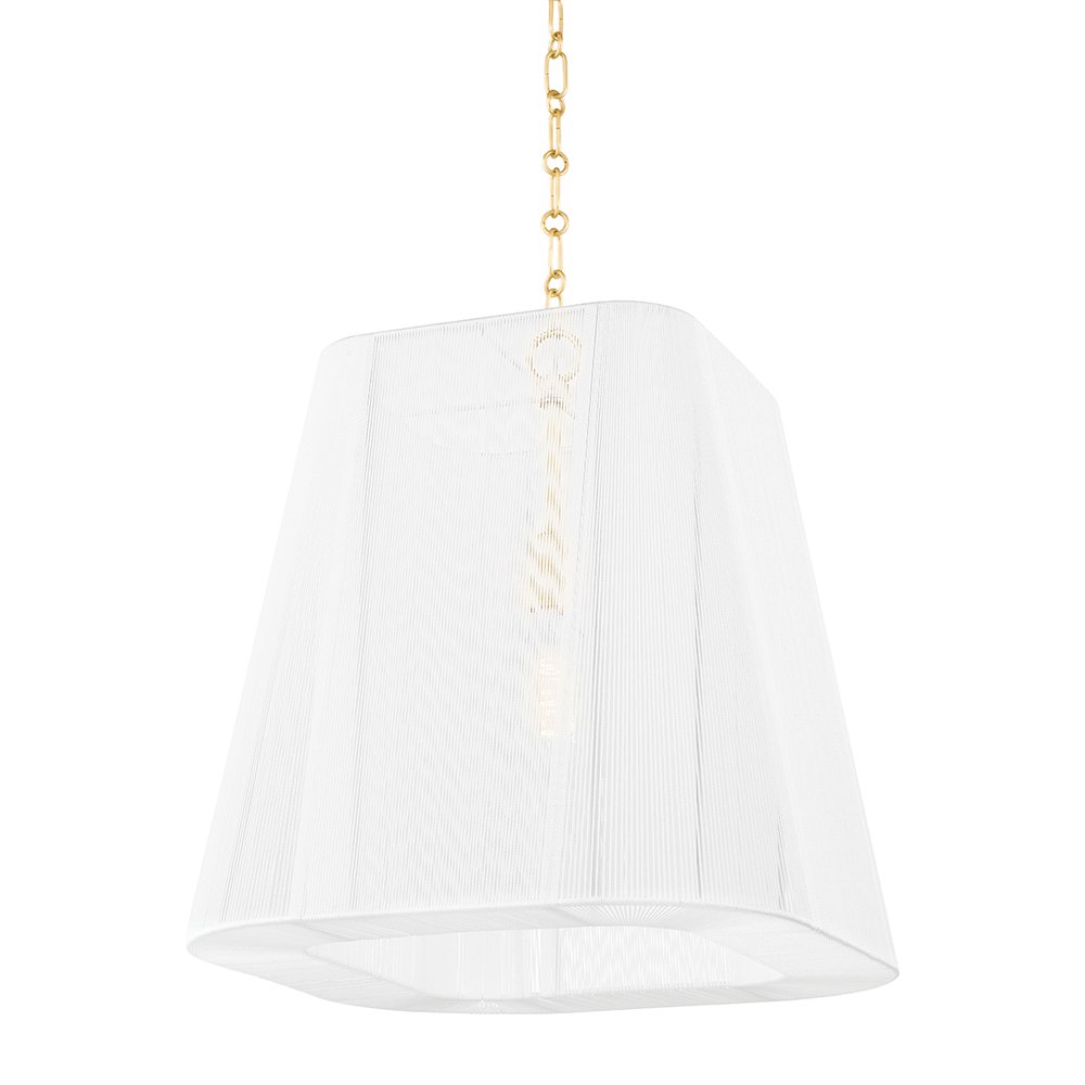 Verona Beach Pendant, Aged Brass. Picture 1