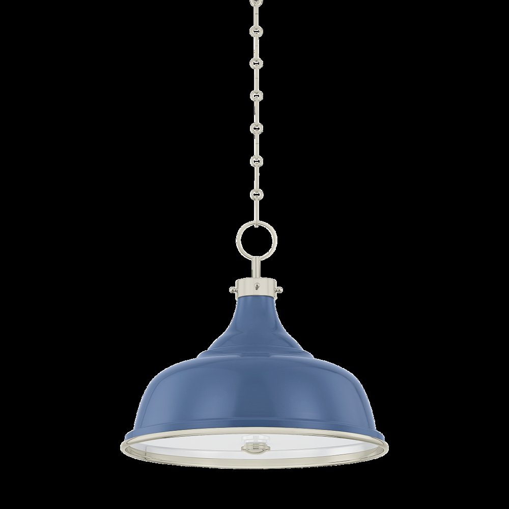 Painted No.1 Pendant, Polished Nickel. Picture 1