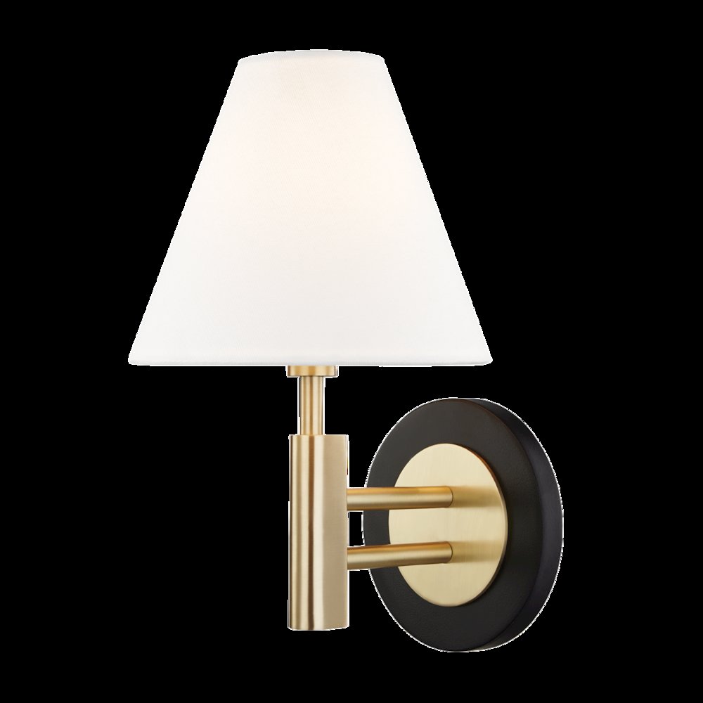 Robbie Wall Sconce, Aged Brass. Picture 1